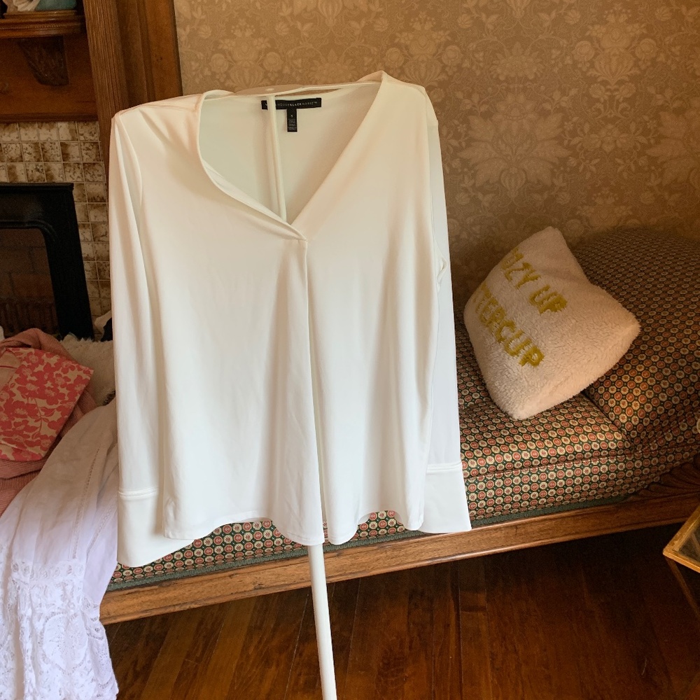 WHBM full lined stretch blouse. Worn once. 79‎ retail